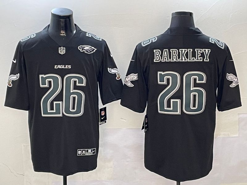 Men Philadelphia Eagles #26 Barkley Black 2024 Nike Limited NFL Jersey style 01021->miami dolphins->NFL Jersey